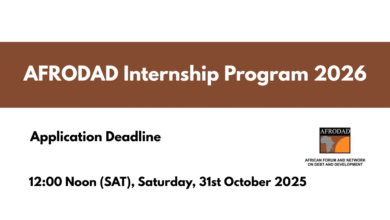 AFRODAD Internship Program 2026