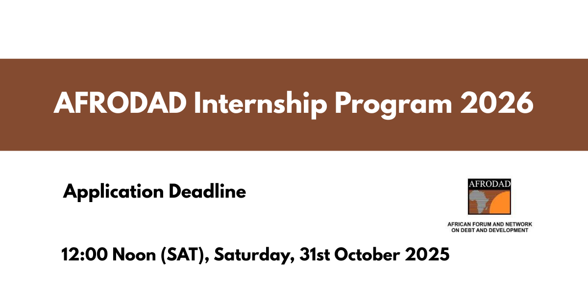 AFRODAD Internship Program 2026 – Complete Guide to Apply AFRODAD Internship Program 2026