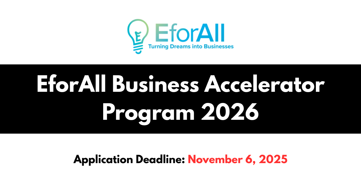 EforAll Business Accelerator Program 2026 – Complete Guide to Apply EforAll Business Accelerator Program 2026